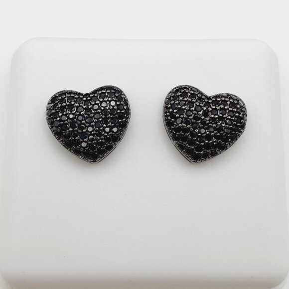 "925 Sterling Silver Plated CZ Earrings, EVBRS478 - Picture 5 of 9